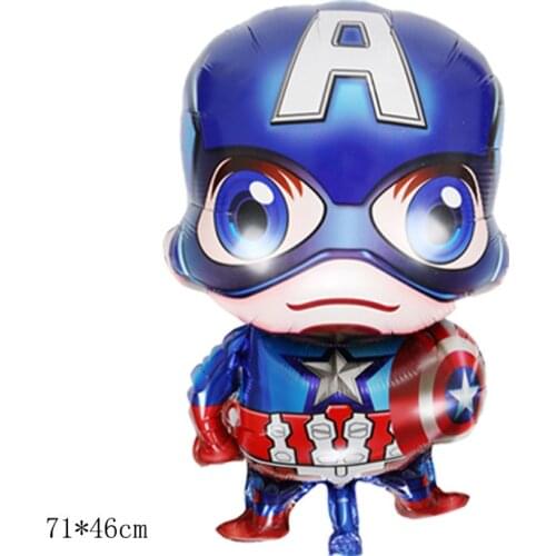 Marvel Avengers Spider-Man Iron Man 3D Three-dimensional Aluminum Film Balloon Children Birthday Holiday Party Party Decoration