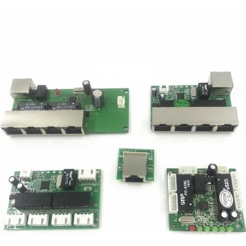 5 port ethernet switch circuit board for ethernet switch module 10/100mbps 5 port PCBA board OEM Motherboard network rack