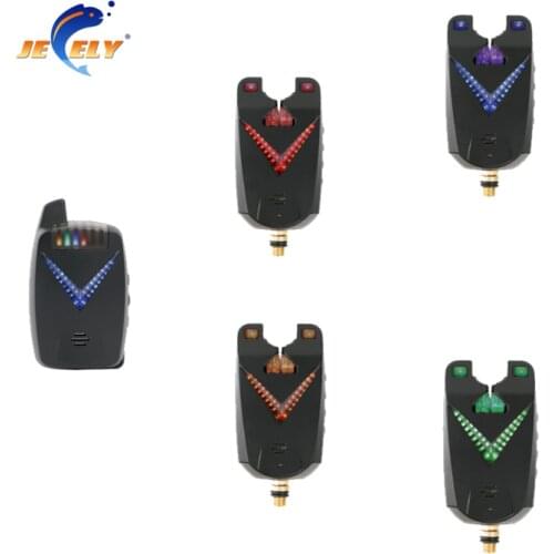 2021 Carp Fishing Bite Alarm Wireless Fishing Bite Alarm Set 8 LED 4+1