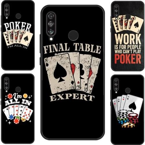Poker Cards Case For Huawei P30 Lite P40 P20 Pro P Smart Z 2019 2021 Nova 5T Honor 10 Lite 8X 9X 10i