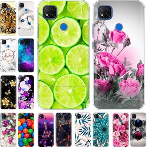 Patterned Case for Xiaomi Redmi 9C Soft TPU Case Phone Back Cover for Xiaomi Redmi 9c 9 C Protective Shell Bag Case Coque Fundas