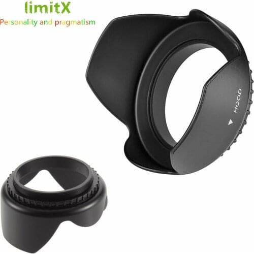 Flower Lens Hood for Sony RX10 Mark II 2 / Panasonic Lumix DMC-FZ1000 FZ1000 Digital Camera / HC-VX1 VX1 HC-VXF1 VXF1 Camcorder