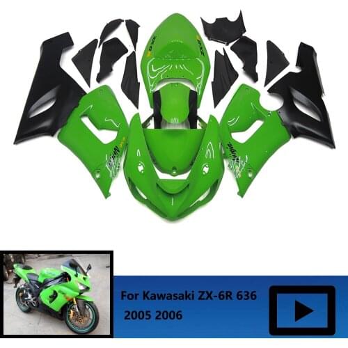 For Kawasaki Ninja ZX-6R ZX6R 636 2005 2006 05 06 Motorcycle ABS injection body fairing kit, ZXMP