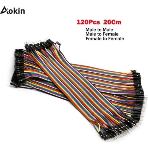 Dupont Line 20cm Male to Male Female to Male and Female to Female Jumper Wire Dupont Cable 40Pcs For arduino DIY KIT