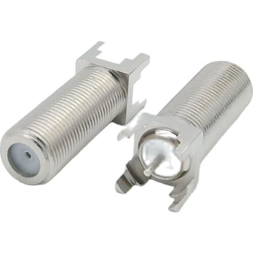 F type Female PCB Socket British system lengthen Coaxial F connector 10pcs/lot