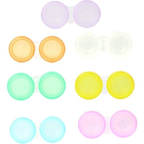 Lens Box Mini Random Plastic Soaking Portable Travel Contact Storage Case Holder