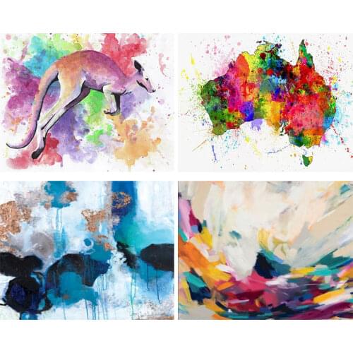 GATYZTORY Frame DIY Painting By Number Colorful Landscape Painting Acrylic Paint On Canvas For Home Decor 40x50cm