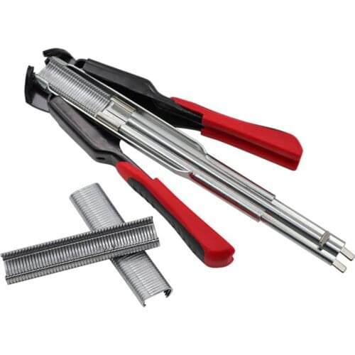 Poultry Cage Clamp Ring SR8 Ring Gun & C Type 2500 Stainless Steel C Clips Cage Fencing Nailer Pliers