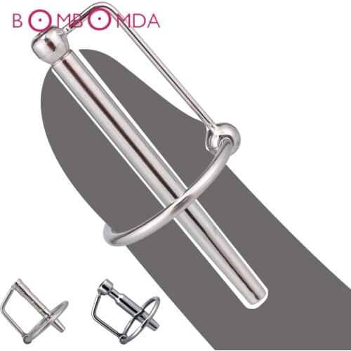 Stainless Steel Horse Eye Stick Penis Plug Urethral Dilators Urethral Catheters Adult Sex Toy for Men Male Chastity Device