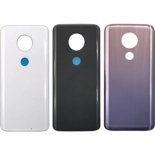 Battery Cover For Motorola Moto G7 Power Back Back Door Housing Cover Case Glass XT1955 6.2" Replacement High Quality