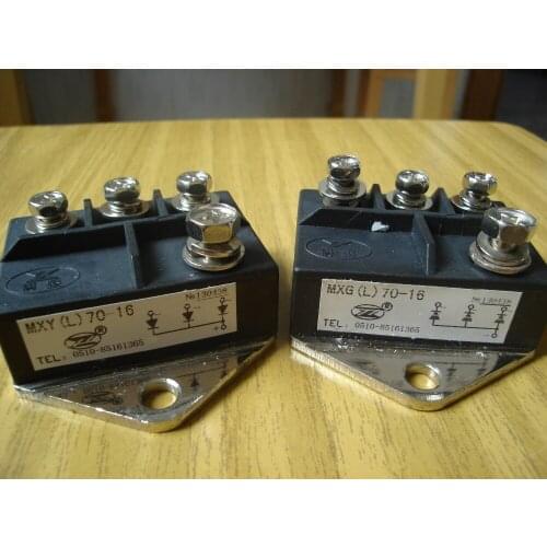 Rectifier controller module: MXY(L)70-16 MXG(L)70-16 70A 1600V ( Four terminal / Installation pitch 60mm )
