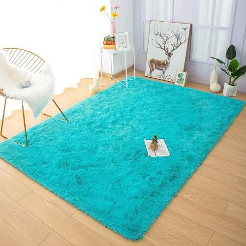 Soft Fluffy Rug Modern Shag Area Rug Bedroom Plush NonSlip Cute Carpet Living Room Carpet Nursery Dorm Indoor Decor Floor Carpet