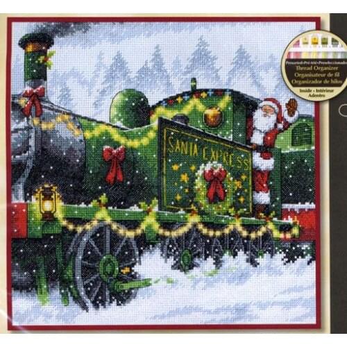 ZZ Cross stitch kits Lovely Counted Cross Stitch Kit Santa Express Christmas Train Car Gift dim 70-08918 08918