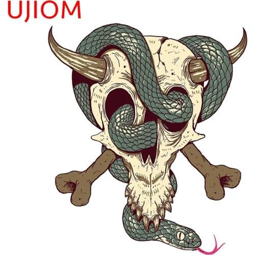 UJIOM Wall Stickersoh Old Skull Decoration Home Office Sticker Accessories Wallpaper Room Waterproof Home Decor Art Decals