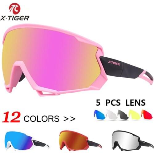 X-TIGER Women Cycling Glasses MTB Bike Polarized Cycling Sunglasses Outdoor Sports Running Glasses Bicycle Protective Glasses