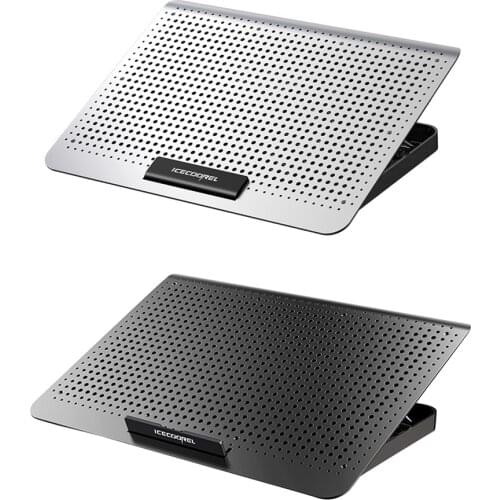 A18 Laptop Cooling Pad with Wind Adjustment Knob 7 Height Levels Aluminum Laptop Cooler Stand Riser for 17 in Notebook Accessory
