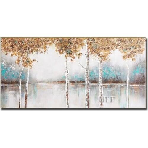The Autumn Landscape Abstract Oil Painting On Canvas Living Room Home Pictures Modern Wall Art Paintings 100% Handpainted