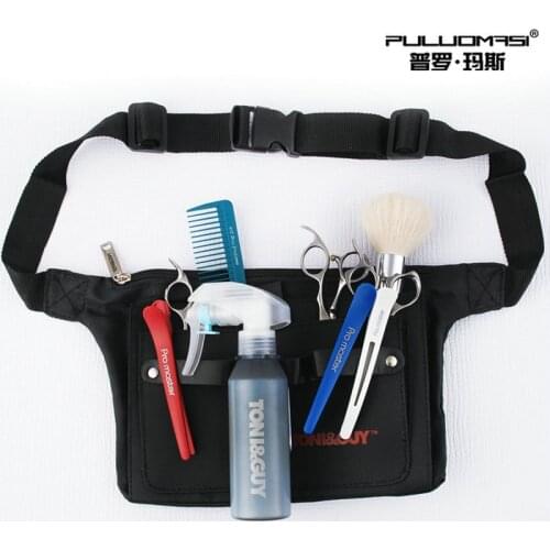 Hair Salon Profession Black Dressing Work Scissors Wallet Multi-functional Practical Pet Assistant Division Bag