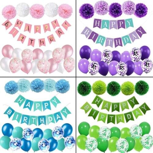 Pink Purple Teal Green Glitter Latex Balloon For Birthday Party Decorations Kids Mermaid Jungle Safari Party Supplies