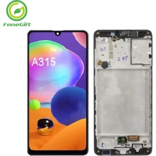 LCD Pantalla Assembly For Samsung A31 lcd with frame incell quality