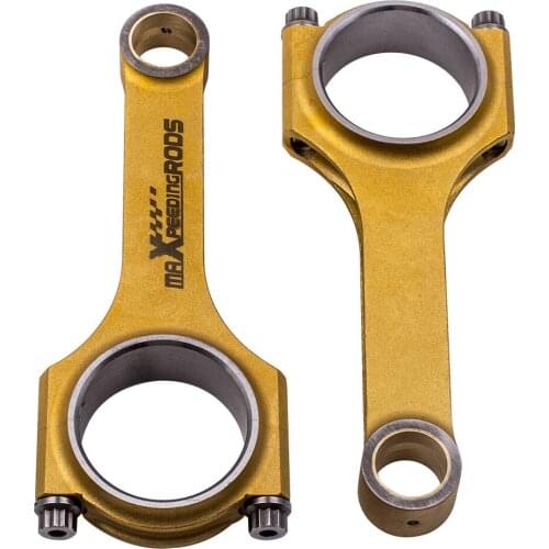 2PCS Titanizing Connecting Rods for Fiat 500 2 cylinder old model 130mm Bielle Conrods ARP 2000 Bolts Bielle