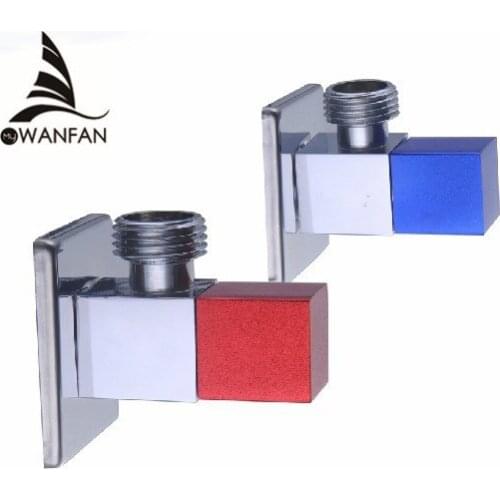 Faucet Replacement Parts 1/2" Chrome Brass Angle Valve Triangle Filling Valves For Kitchen Bathroom Water Stop Valves HJ-0311L