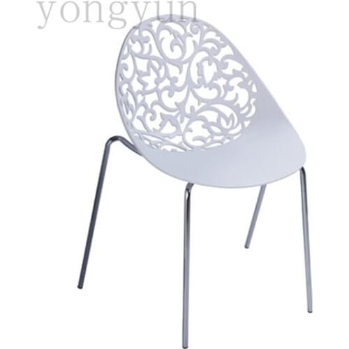 PP Chair Plastic and Steel Modern Minimalist Classic fashion Dining Flower Chair dining chair