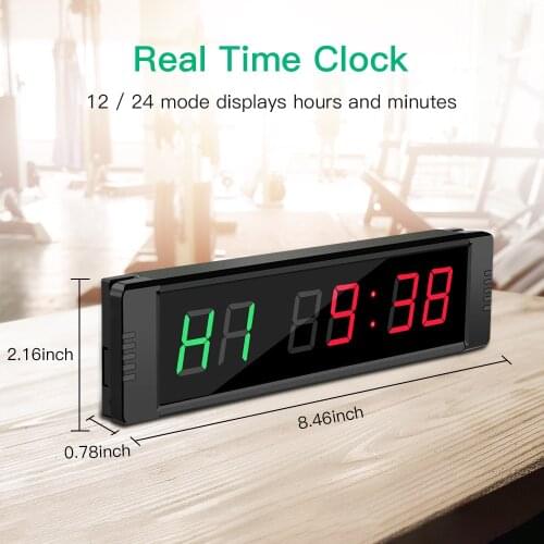 Gym Timer Programable Remote control LED Clock timer Interval Timer Clock Crossfit sports training clock