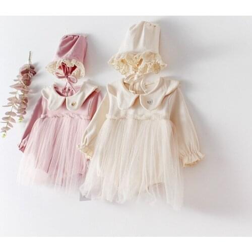 Merry Christmas girls dress Spring autumn cotton long sleeve infant kids jumpsuit newborn baby girls overalls children onesie