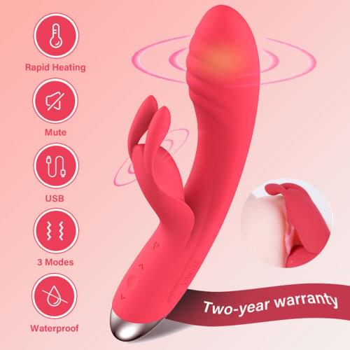 YAMiEE Vibrators New Adult Sex Toys G-Spot Heating Function Vibes and Clitoris Wand Massager for Woman Masturbator