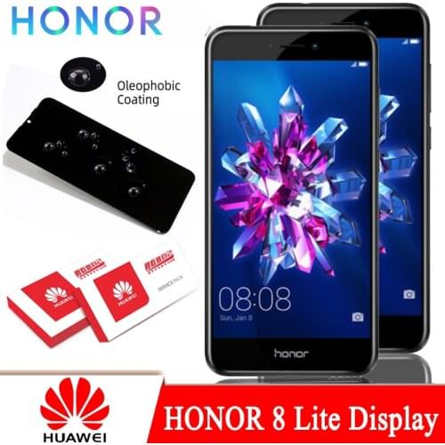 100% Original 5.2'' LCD with Frame for Huawei Honor 8 Lite PRA TL10 LX1 LX3 Display Touch Screen Digitizer Assembly Repair Parts