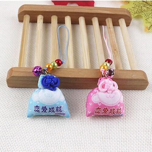 1pc traditional scented sachets Japanese imperial Marriage phones pendant small sachets hanging chain