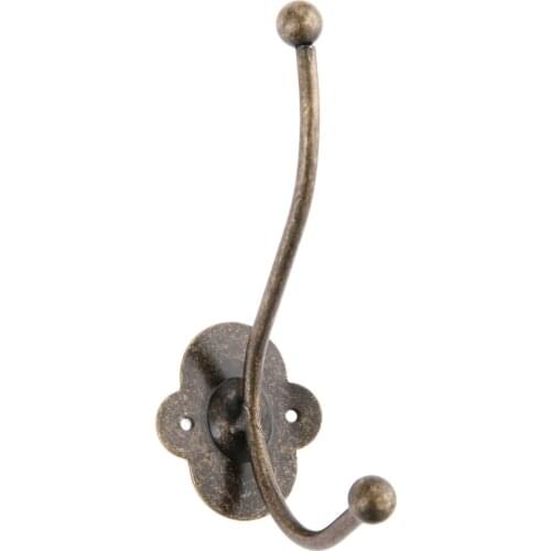 1pc Cloth Hook Hangers Vintage Bronze Wall Hook Rustic Key Coat Bag Hat Hanger Rustic Robe Hooks For Bathroom Kitchen Bedroom
