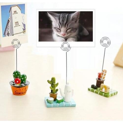 10pcs Metal Wired Business Card Holder Memo Photo Picture Paper Note Clip Bracket Diy Craft Home Office Supplies