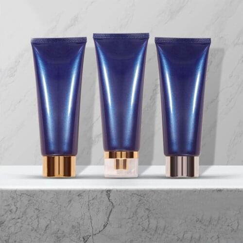 100ml white soft tube with gold/silver lid for hand cream/facial cleaning cream/ butter/ medicine cream plastic soft tube