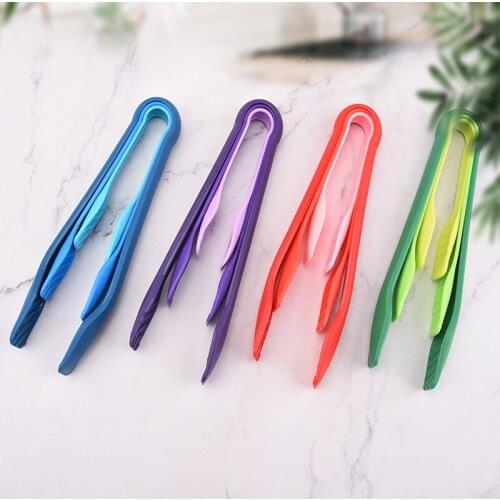 3pcs Silicone Food Tongs Salad Cake Snack Clip Grip Toaster Baking Handle Bread Pastry Clamp BBQ Grill Kitchen Accessories Tools