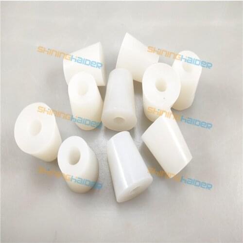 Free shipping 50PCS top side diameter 17mm bottom side diameter 23mm with 8mm hole food grade silicone plugs silicone stopper