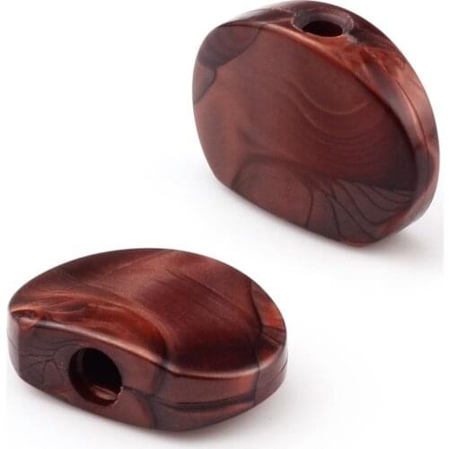 6pcs Acrylic Buttons Peg for Guitar Tuner Machine Head Tuning Keys Pearl Brown