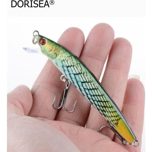 6pcs/lot 9.5cm 8.5g Fishing Lure Minnow Hard Artificial Bait Laser Lures Fishing Bait with Two #6 Fishing Hooks 3D Eyes