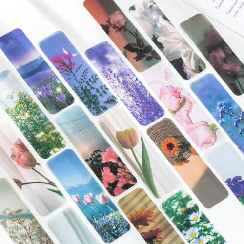 6 Designs 20 Pcs/bag Ins Style Warm Series Creative Hand Account DIY Decor Bookmarks Stationery Student Office Supplies