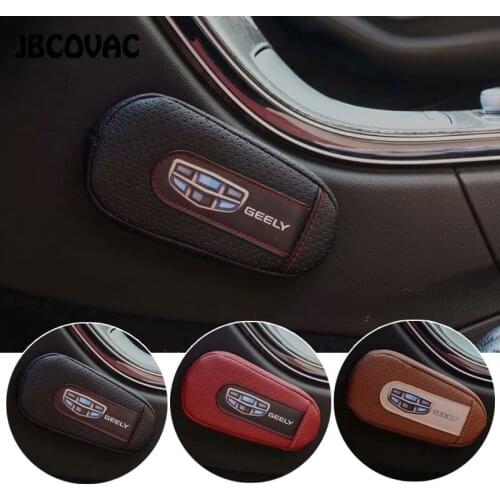 1PC Car Interior Accessories Leather Leg Cushion Knee Pad Door Arm Pad Armrest Pads For Geely Emgrand GC6 GC7 GX7 X7 Car Styling