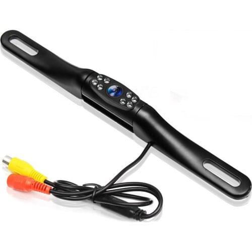 Car Parking Reverse Camera Backup Camera License Plate Frame with 8 LED 170°Wide Viewing Angle Night Vision Car Rear View Camera