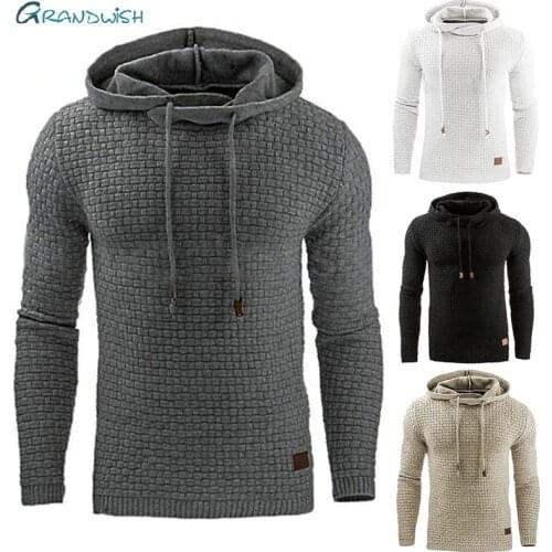 Grandwish Drop Shipping Hoodies Men Long Sleeve Solid Color Hooded Sweatshirt Male Hoodie Casual Sportswear Plus Size S-5X,DA760