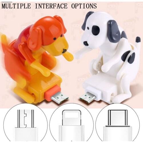 Funny Humping Dog Fast Charger Cable Laadkabel Leuke Snelle Opladen Data Cable For Smartphone Charger Line