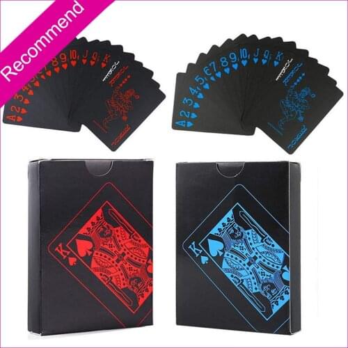 Quality Plastic PVC Poker Waterproof Magic Playing Cards Table Game 54pcs Deck Cards Creative Gift Durable Poker Party Cool Prop
