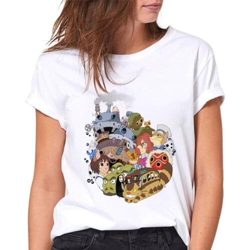 Kawaii Women Tshirts Harajuku Funny Cartoon T Shirt Ladies Cute Anime Graphic female T-shirt Ullzang Fashion tee shirt femme