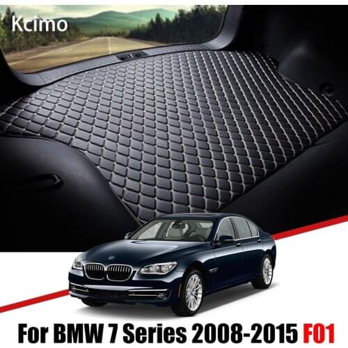 Leather Car Trunk Mat For BMW 7 Series 2008-2015 Trunk Boot Mat 7Srieis Liner Pad F01 BMW 740i 730i 750i Carpet Tail Cargo Liner
