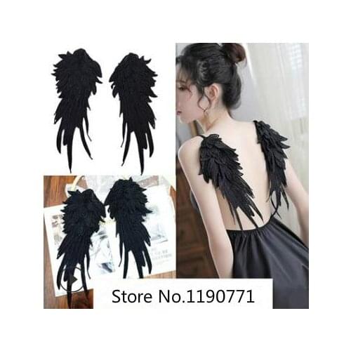 Angel Wing Embroidery Lace Cloth Stickers High-end Multi-layer Three-dimensional Wing Clothing Accessories