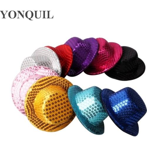 Mini Top Hat 13 CM For Women Ladies Party Dinner Headpiece Chlidren Kinds Show Chapeau Cap Wedding Bride Fascinator Dinner Hats