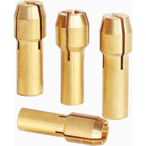 Mini Drill Brass Collet Chuck For Dremel Rotary Tool Engraving Pen Copper Core Chuck Copper Clamp Micro Drill Bit Fixture